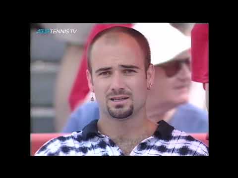Montreal 1995 SF Agassi vs Wilander