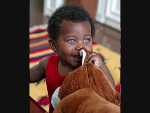 Black Baby With Blue Eyes