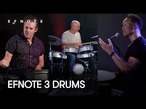 Демонстрация звучания электронной ударной установки Efnote 3