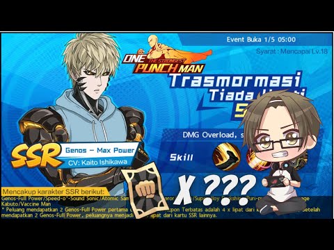 🔴Gacha GENOS SSR FULL POWER !!! - One Punch Man The Strongest