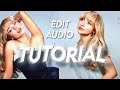 how to make an edit audio *beginners tutorial* reverb, slowed, sped up, free sound effects)