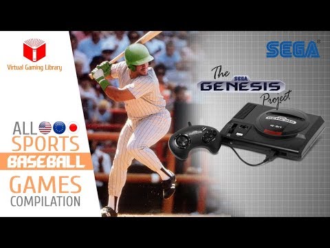 All SEGA Genesis/Mega Drive Baseball Games Compilation - Every Game (US/EU/JP/BR)