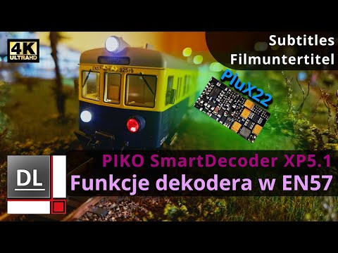 PIKO SmartDecoder XP5.1 PluX22 decoder functions presentation in EN57 #Layout #Piko #PKP #4K #DCC