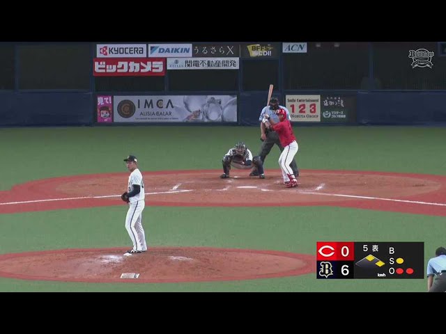 【ファーム】バファローズ・佐藤一磨 5回2安打無失点の好投!!  2023年6月27日 オリックス・バファローズ 対 広島東洋カープ