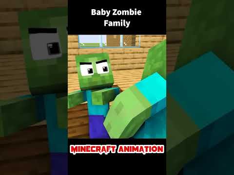 What Are Baby Zombie Doing?, I'm Sorry - Monster School Minecraft Animation #shorts