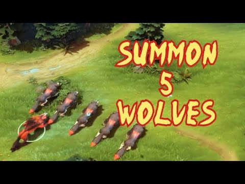 Lycan can Summon 5 Wolves - Dota 2 New Patch 7.07