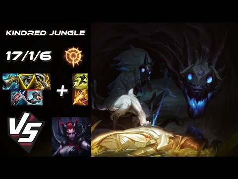 JUNGLE Kindred vs Elise - EU Challenger Patch 25.S2.3
