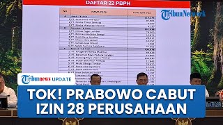 Presiden Prabowo Resmi Cabut Izin 28 Perusahaan Penyebab Bencana Banjir Sumatera-Aceh