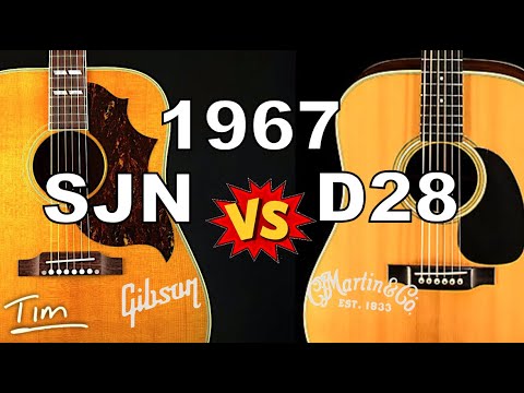 Vintage 1967 Martin D28 vs 1967 Gibson SJN Country Western