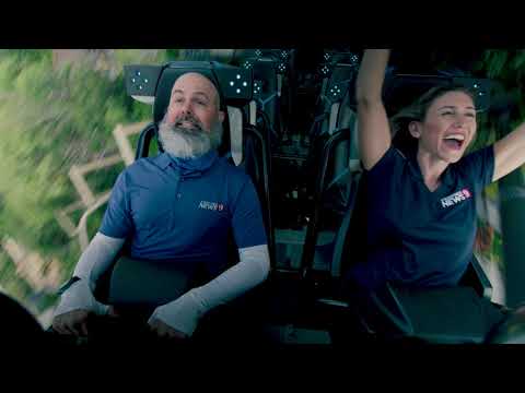 Local tv reporter and her photographer ride Orlando's fiercest roller coaster yet....VelociCoaster