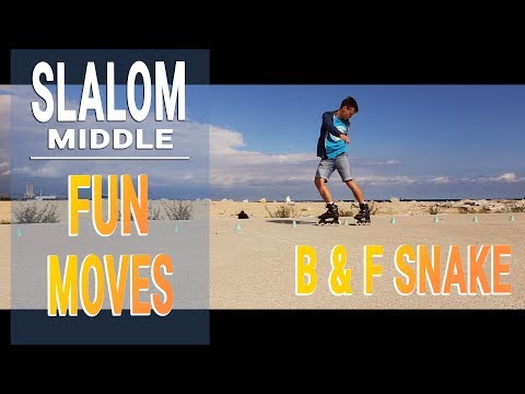 SLALOM - FUN MOVES - MIDDLE LVL - B & F SNAKE