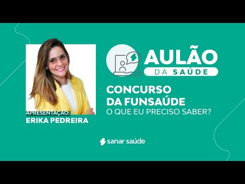 Aulão da Saúde | Concurso Funsaúde. O que eu preciso saber?