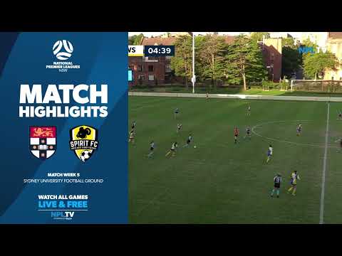 NPL NSW Women's Round 5 Highlights – Sydney University SFC v NWS Spirit