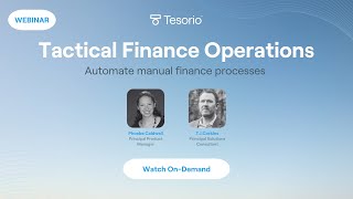 Tactical Finance Operations: Automation Manual Finance Processes