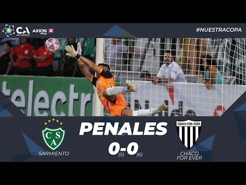 La definición por penales. Sarmiento (J) 0 (5) - Chaco For Ever 0 (6). 32avos. Undécima edición.