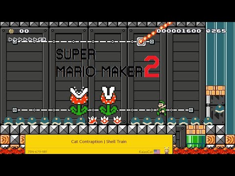 Super Mario Maker 2 - Cat Contraption | Shell Train [7BN-679-9RF]