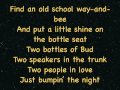 Florida Georgia Line ~ Bumpin' The Night (Lyrics)
