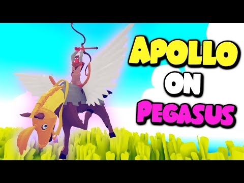 New God Unit! Apollo & Pegasus vs Every Faction - TABS MODS GAMEPLAY
