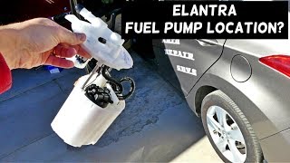 WHERE IS THE FUEL PUMP LOCATED ON HYUNDAI ELANTRA 2011 2012 2013 2014 2015 2016