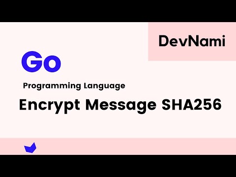 Go language How to Encrypt Message with SHA256