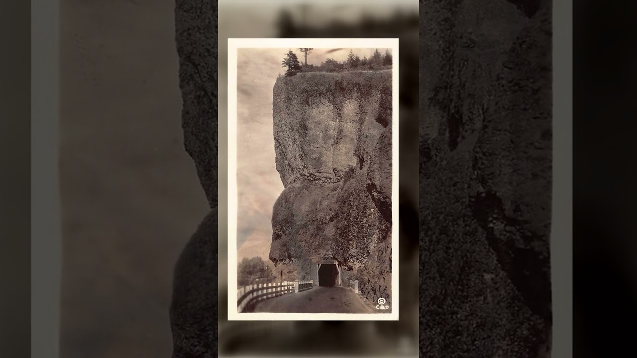 Tunnel Through Cliff, Velox Print, Early 20th Century Video