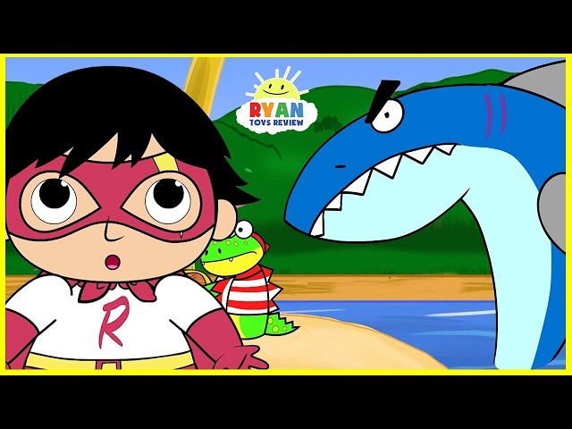 Ryan Pirate Adventure with Shark Cartoon Animation for Children!