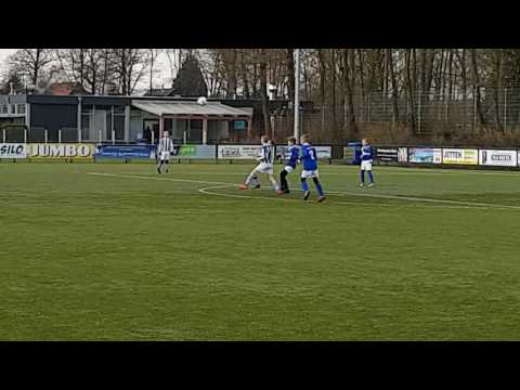 Gvvv jo11-3 uit tegen Scherpenzeel 25 februari 2017 eerste helft