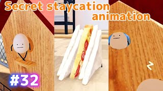 【ひみつのおるすばん】可愛い食べ物達 Kawaii Food animation【アニメ】#32
