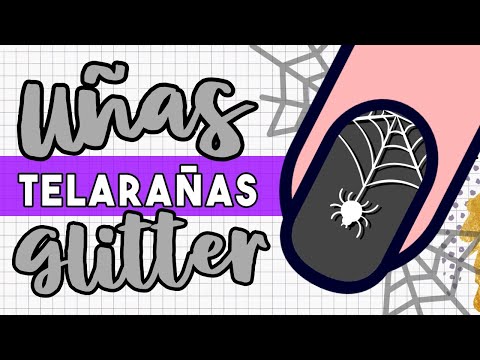 ¡PURO BRILO! · UÑAS TELARAÑAS 🕸 GLITTER 🕸