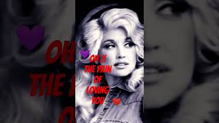 the pain of loving you:&quot; Dolly parton&quot; #countrymusic #music #sound #love #countrybeauty