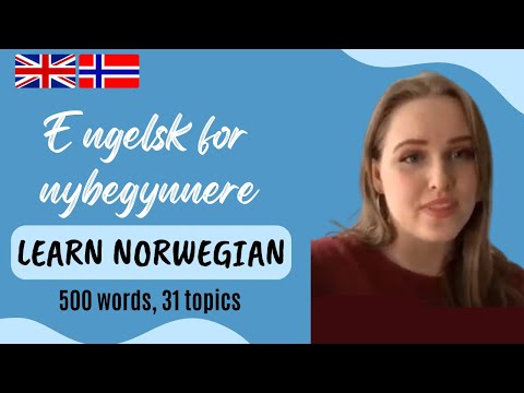 Engelsk for dagliglivet | Essential Words in Norwegian | 500 Words, 31 Topics (Norwegian-English)