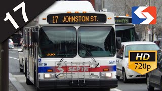 SEPTA Ride: 2003 New Flyer DE40LF #5603H on route 17 to Broad-Pattison