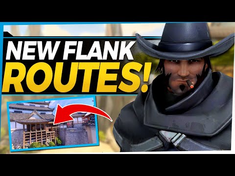 Overwatch NEW McCree Flanks and Shortcuts! Powerful New Tricks with Buffed Roll Ability