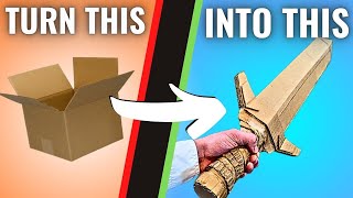 How to make The Strongest DIY Sword on YouTube! (No Special Materials Needed)