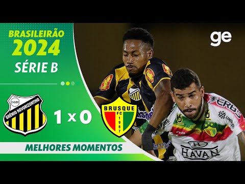 Gols e lances de Novorizontino x Brusque