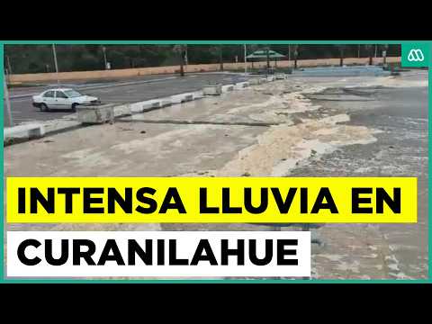 Alerta amarilla en Región del Biobío: se reportan intensas lluvias en Curanilahue