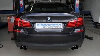Video: Eisenmann Edelstahl Sportauspuff BMW 5er F10 Limousine 520i Video: Eisenmann Edelstahl Sportauspuff BMW 5er F10 Limousine 520i