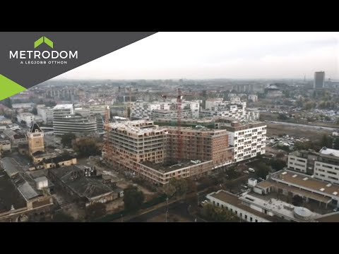 City Home lakópark madártávlatból - Metrodom Lakóparkok