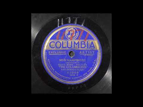 The Columbians Dance Orchestra De Luxe: New Hampshire (Columbia A3809)