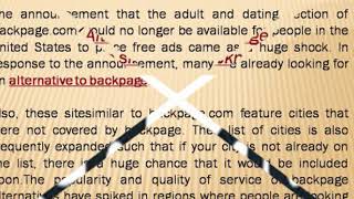 Alternative to backpage