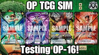 🔴LIVE | One Piece TCG SIM | Testing OP-16 Decks! | #onepiecetcg