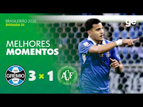 Gols e lances de Grêmio x Chapecoense