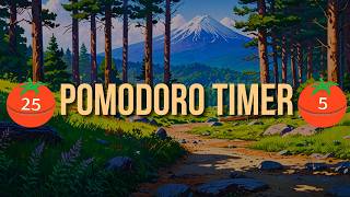 Pomodoro 25/5 Timer ⏰ Study with Mt. Fuji View