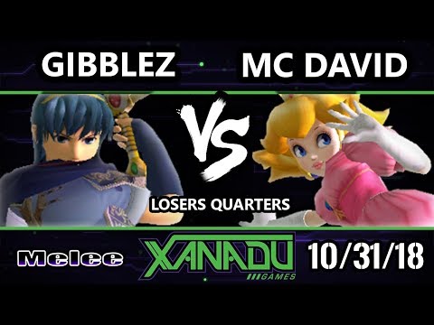 S@X 274 SSBM -  Gibblez (Marth) Vs.  MC David (Peach) - Smash Melee Losers Quarters