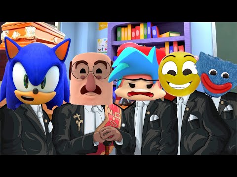 BOXY BOO Vs BLUE at SCHOOL!   Poppy Playtime & Rainbow Friends Animation Coffin Dance Song