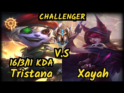 GEN.G Ruler (TRISTANA) vs XAYAH - 16/3/11 KDA BOTTOM ADC CHALLENGER GAMEPLAY - KR