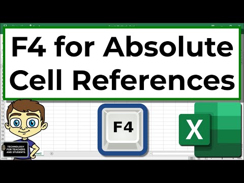 Excel Quick Tip: F4 for Absolute Cell References