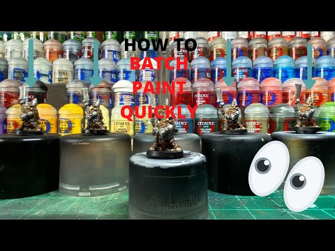 How to Batch Paint.... Quickly