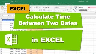 Calculate Time Between Two Dates in Excel