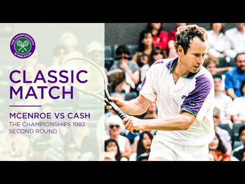 John McEnroe vs Pat Cash | Wimbledon 1992 second round | Full Match